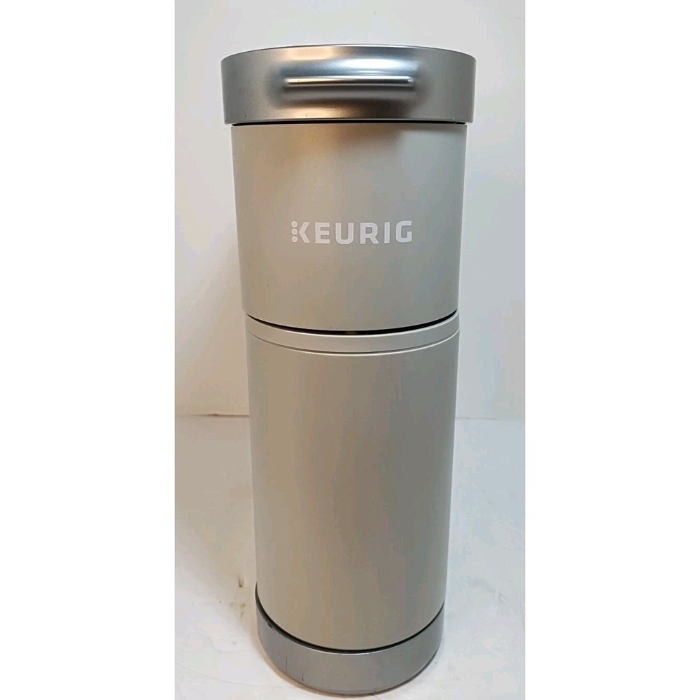 Keurig K Mini Plus & POD Storage Coffee Maker Single Serve Gray Tested & Working